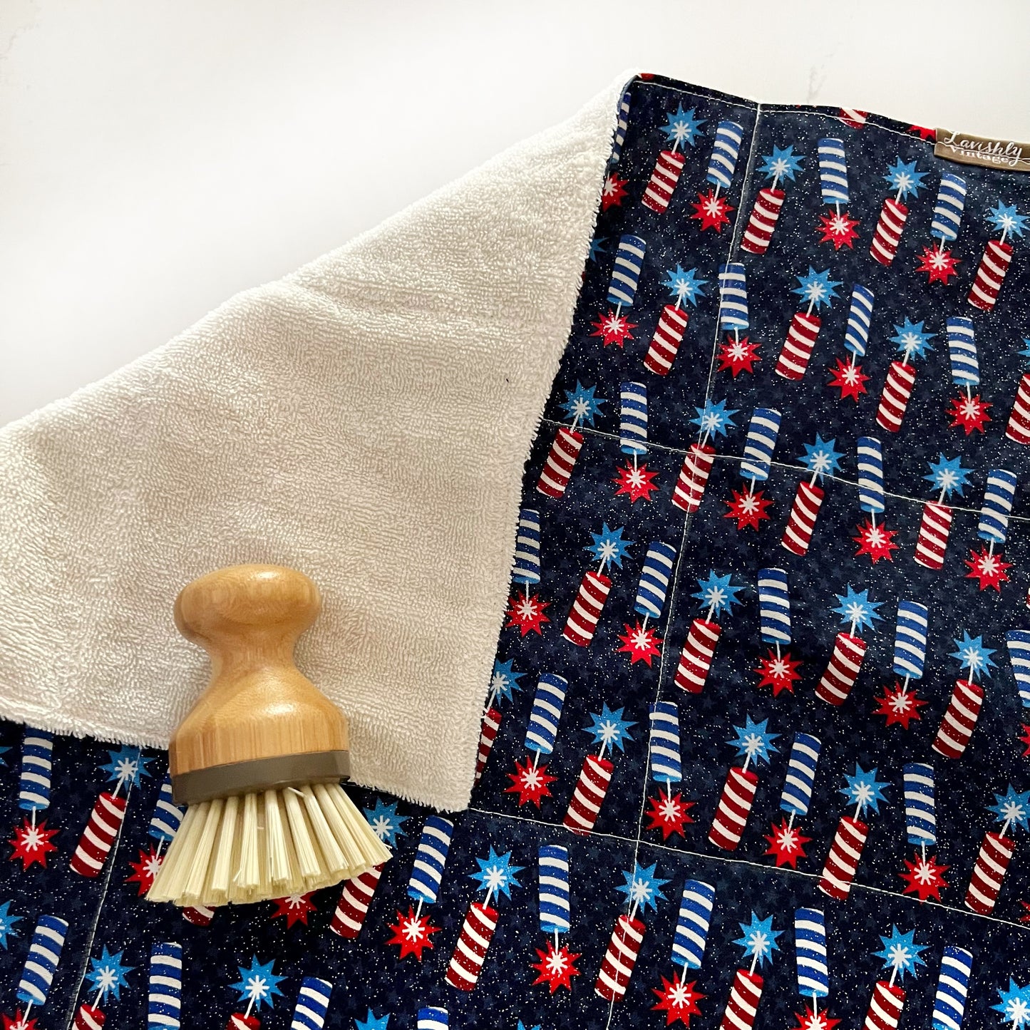 Patriotic Firecracker Drying Mat