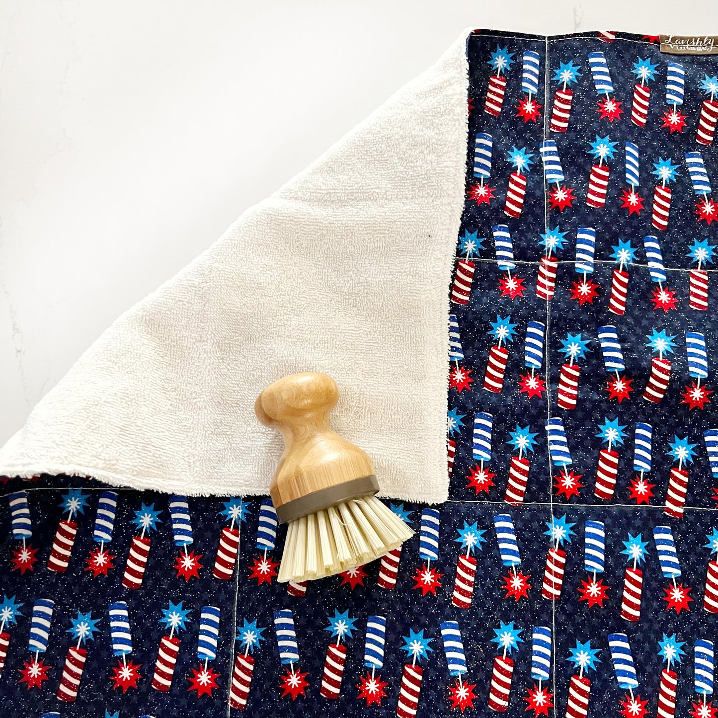 Patriotic Firecracker Drying Mat