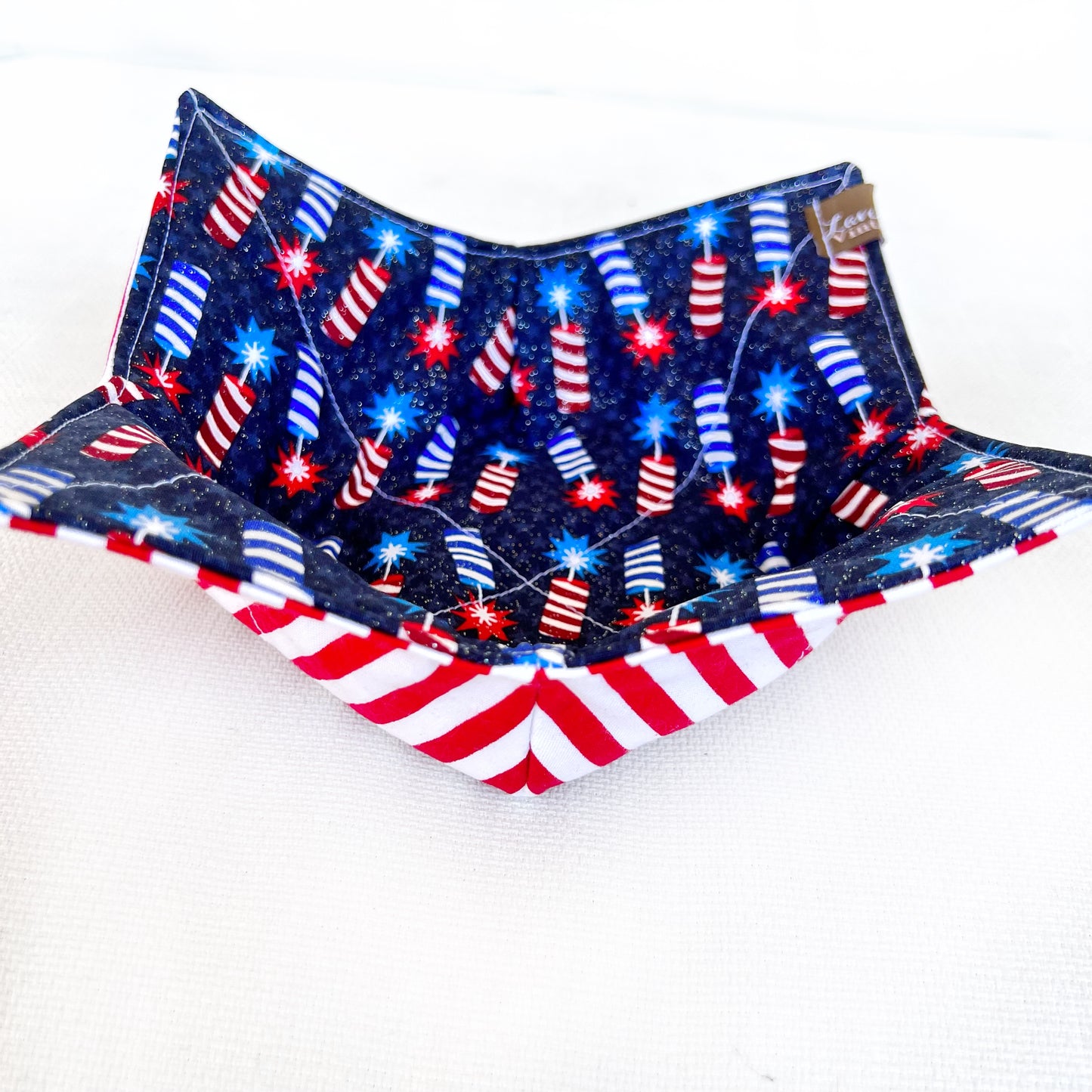 Patriotic Firecracker Bowl Cozy