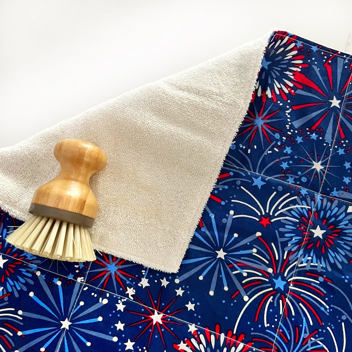 Patriotic Fireworks Drying Mat