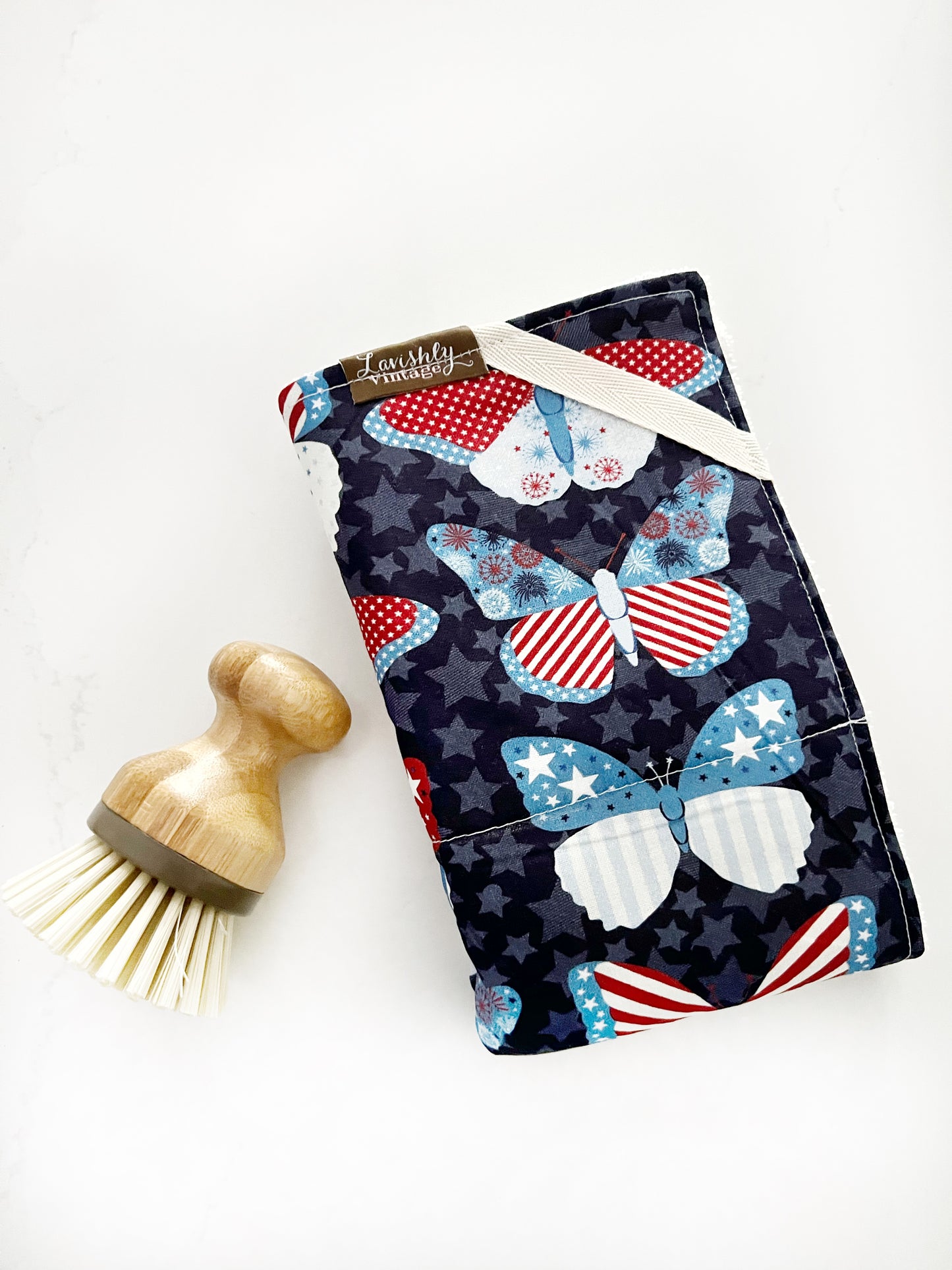 Patriotic Butterflies Drying Mat