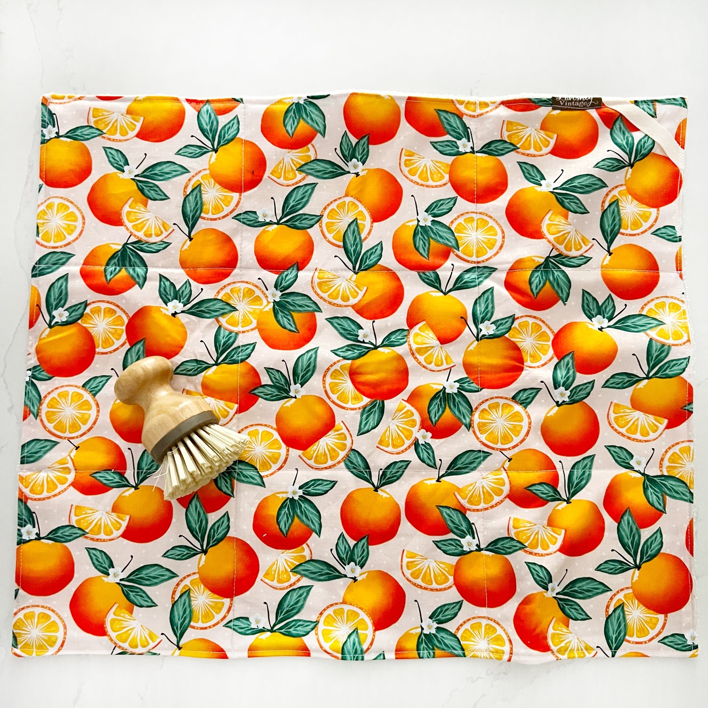 Orange on dot Drying Mat