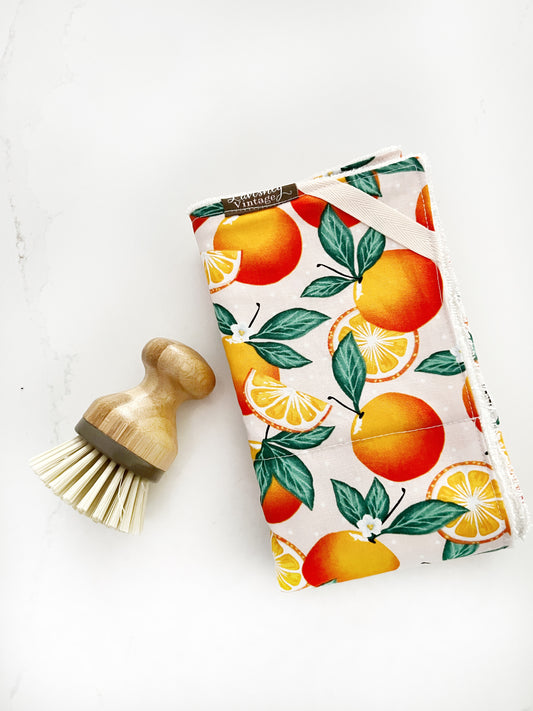 Orange on dot Drying Mat