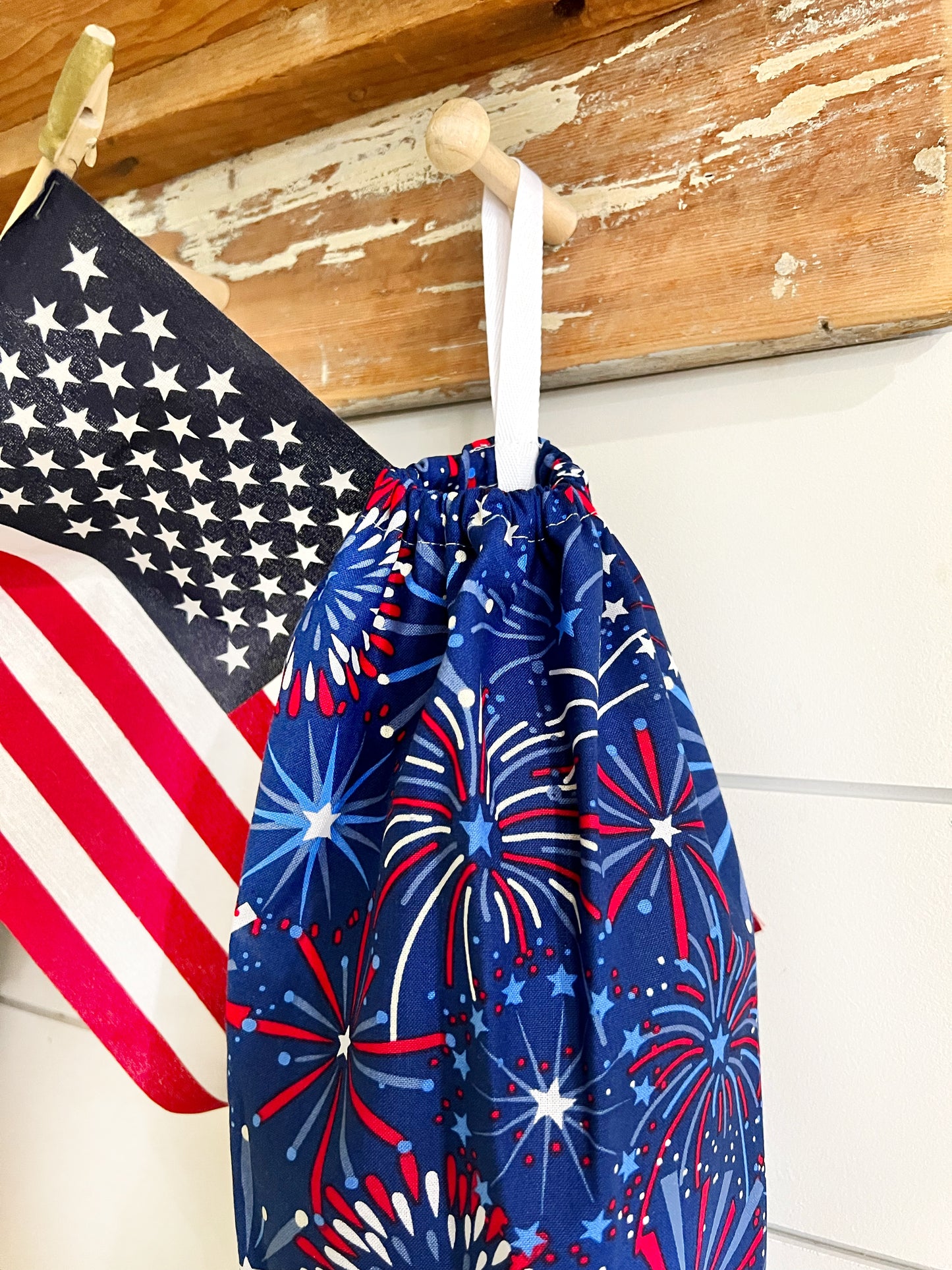 Patriotic Fireworks Bag Holder