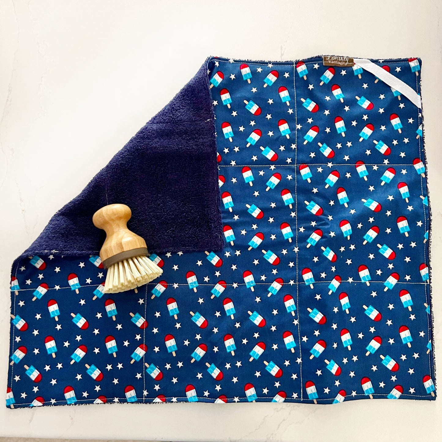 Patriotic Popsicle Drying Mat