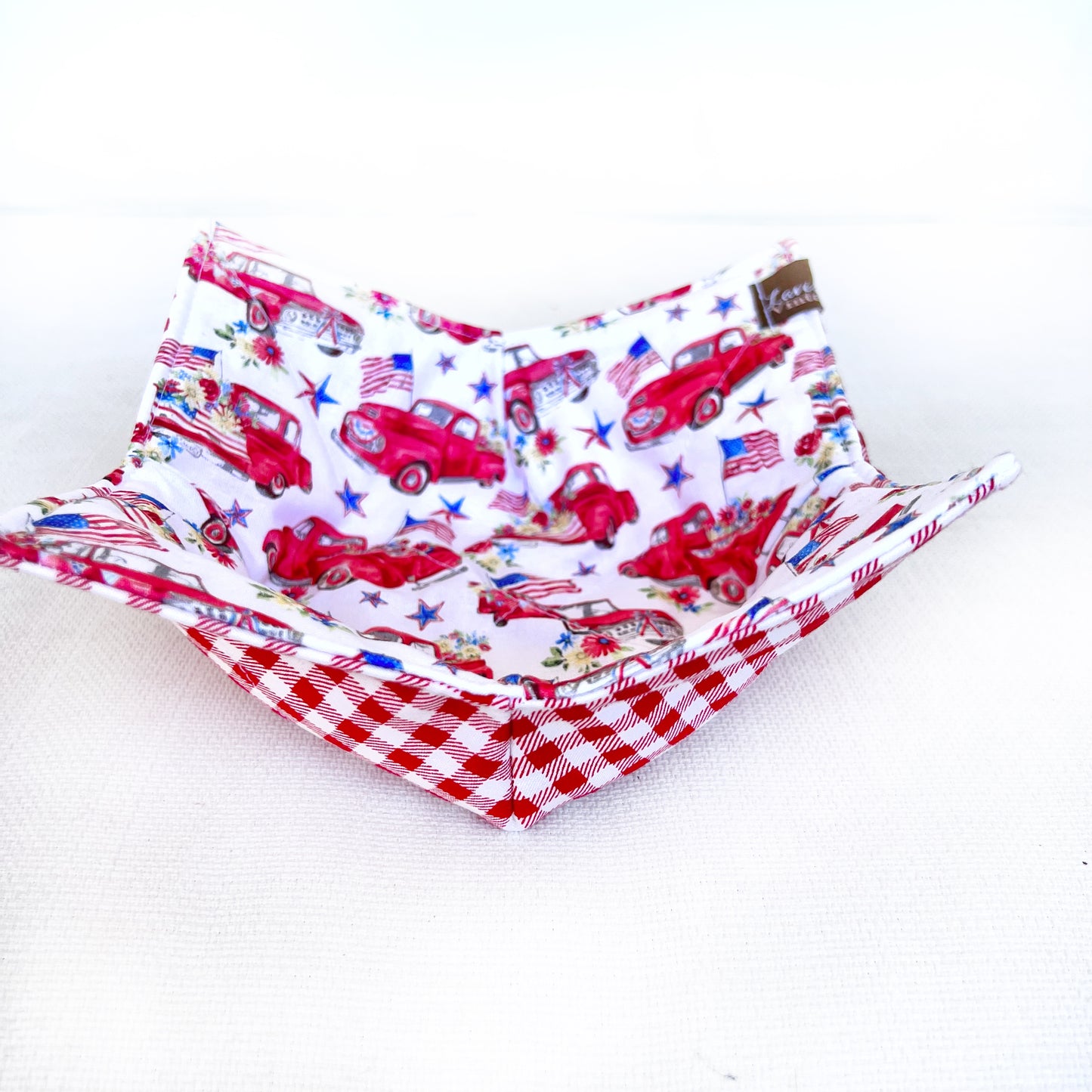 Patriotic Red Truck Bowl Cozy