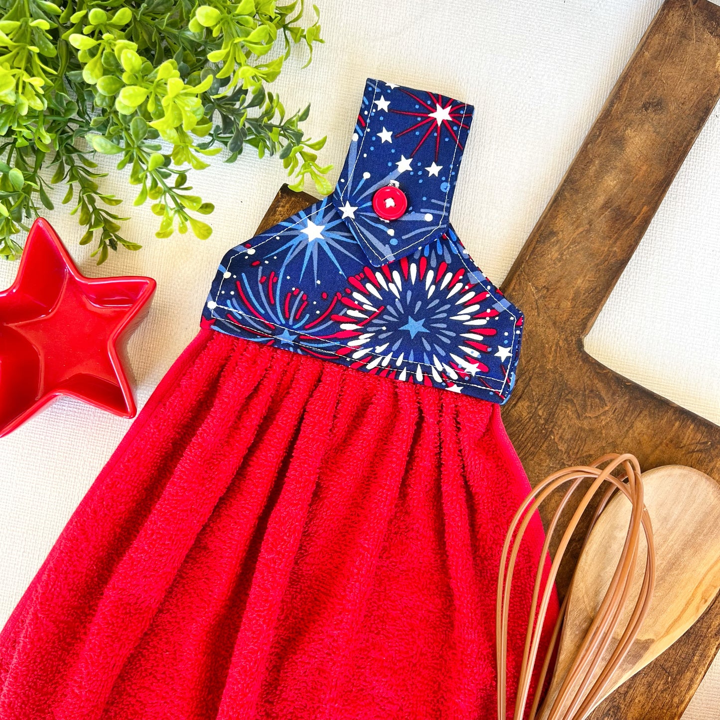 Patriotic Fireworks Towel