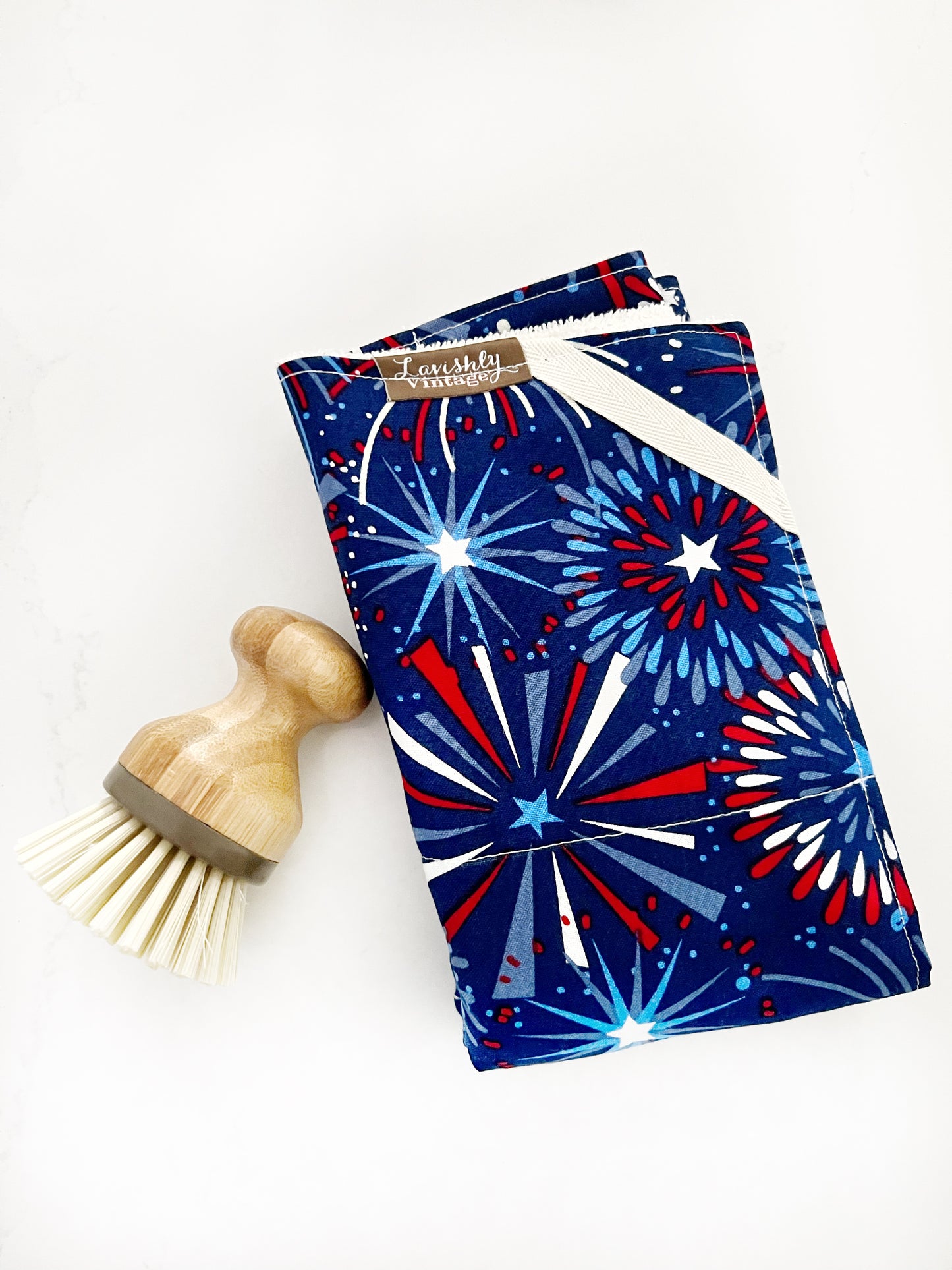Patriotic Fireworks Drying Mat