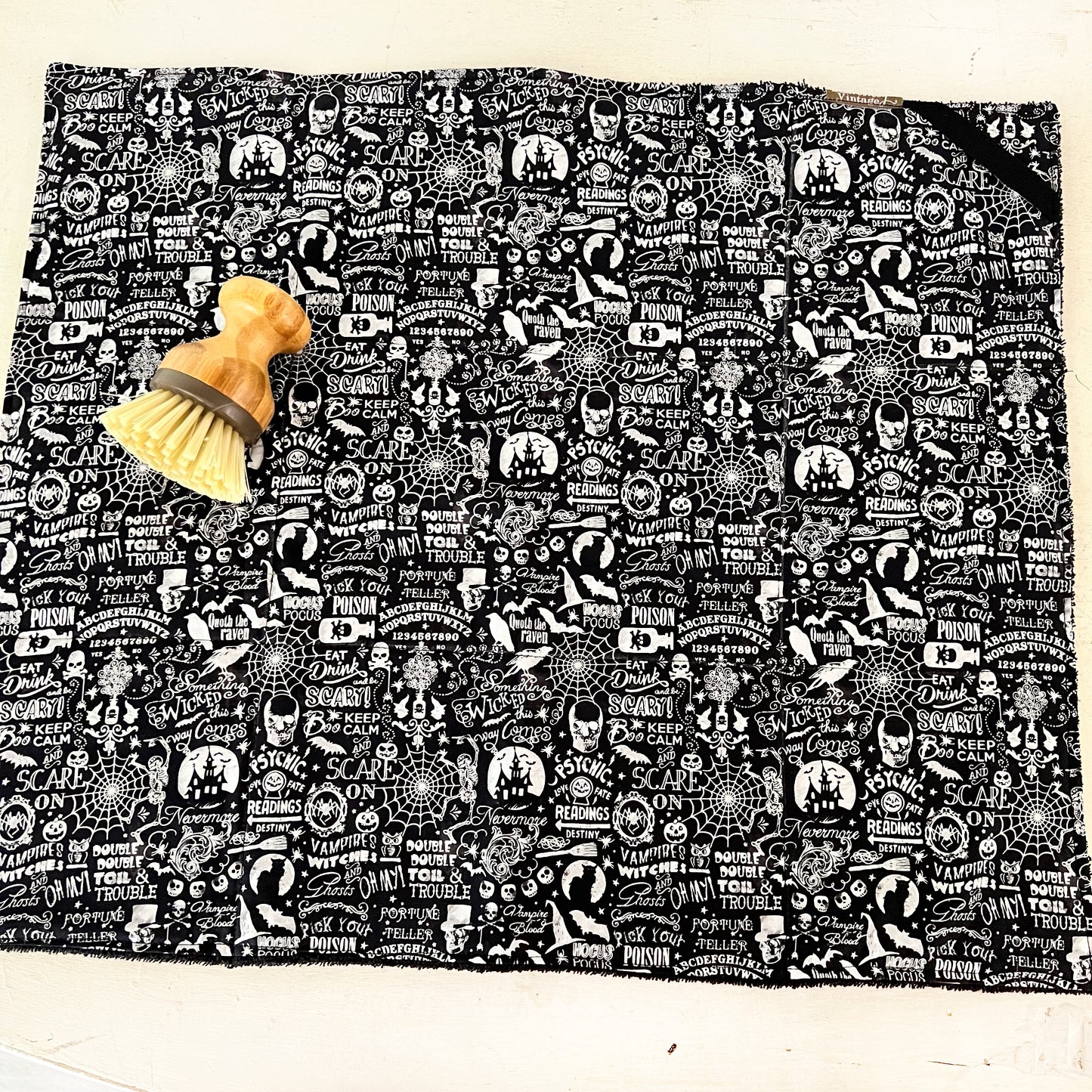 Halloween Words Drying Mat
