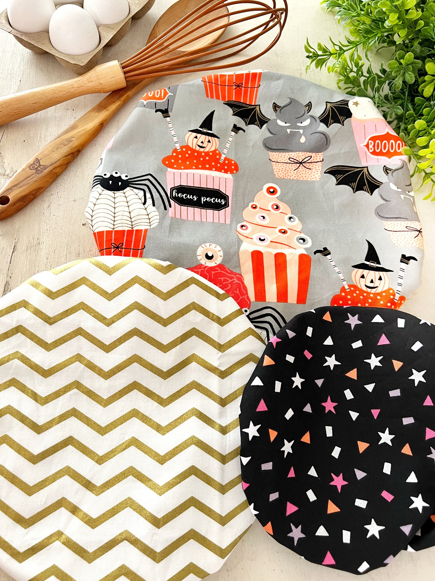 Halloween Boo Bakes Bowl Covers
