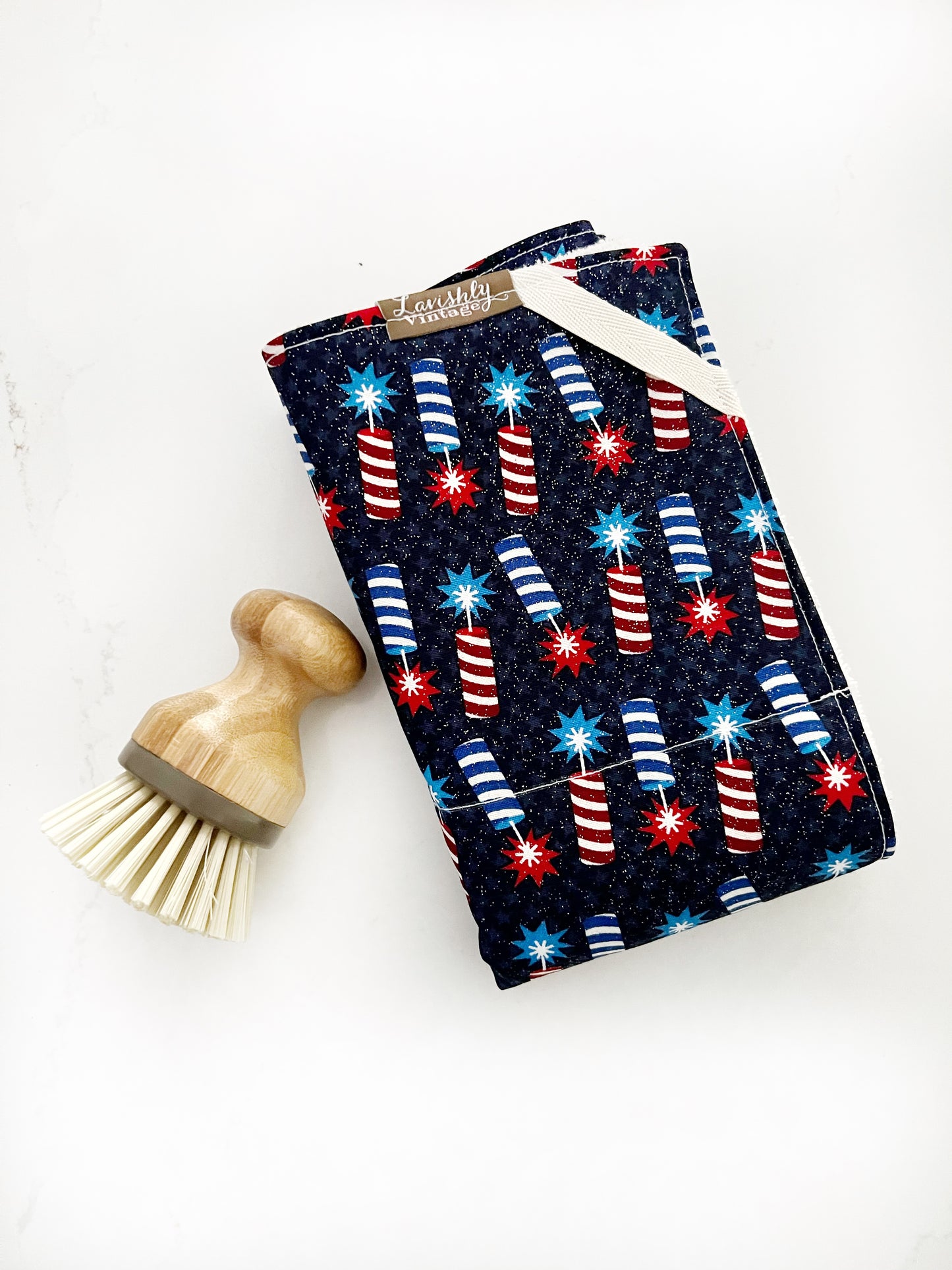 Patriotic Firecracker Drying Mat