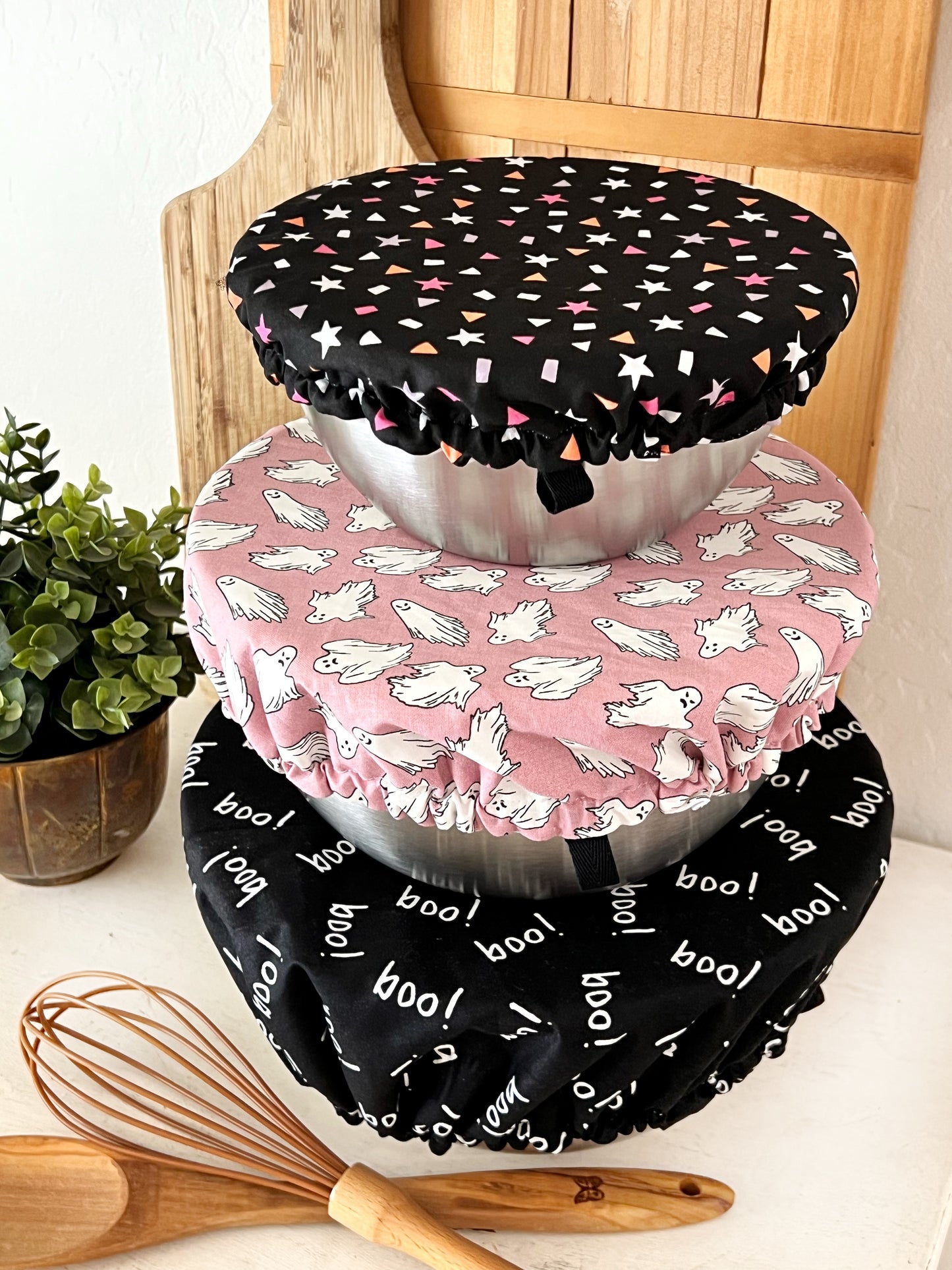 Halloween Boo Bowl Covers