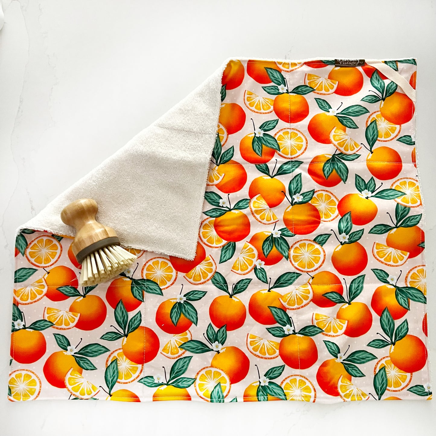 Orange on dot Drying Mat