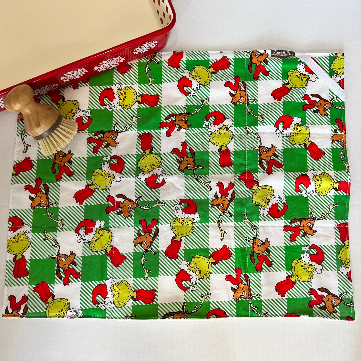 Grinch Christmas Drying Mat