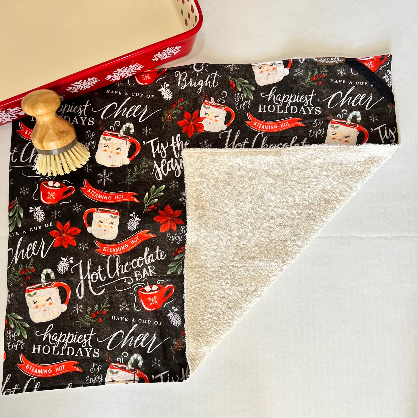 Santa Mugs Drying Mat