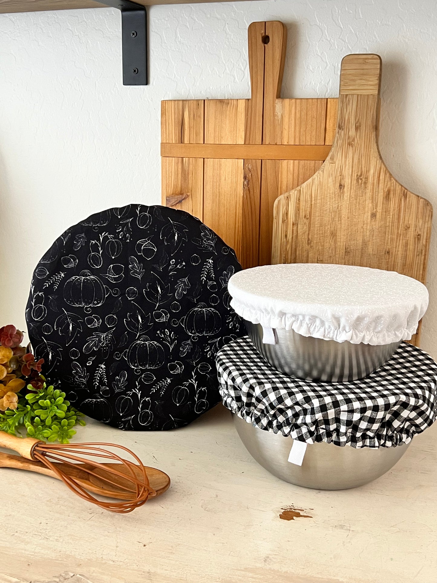 Chalkboard Pumpkins Bowl Cover Set