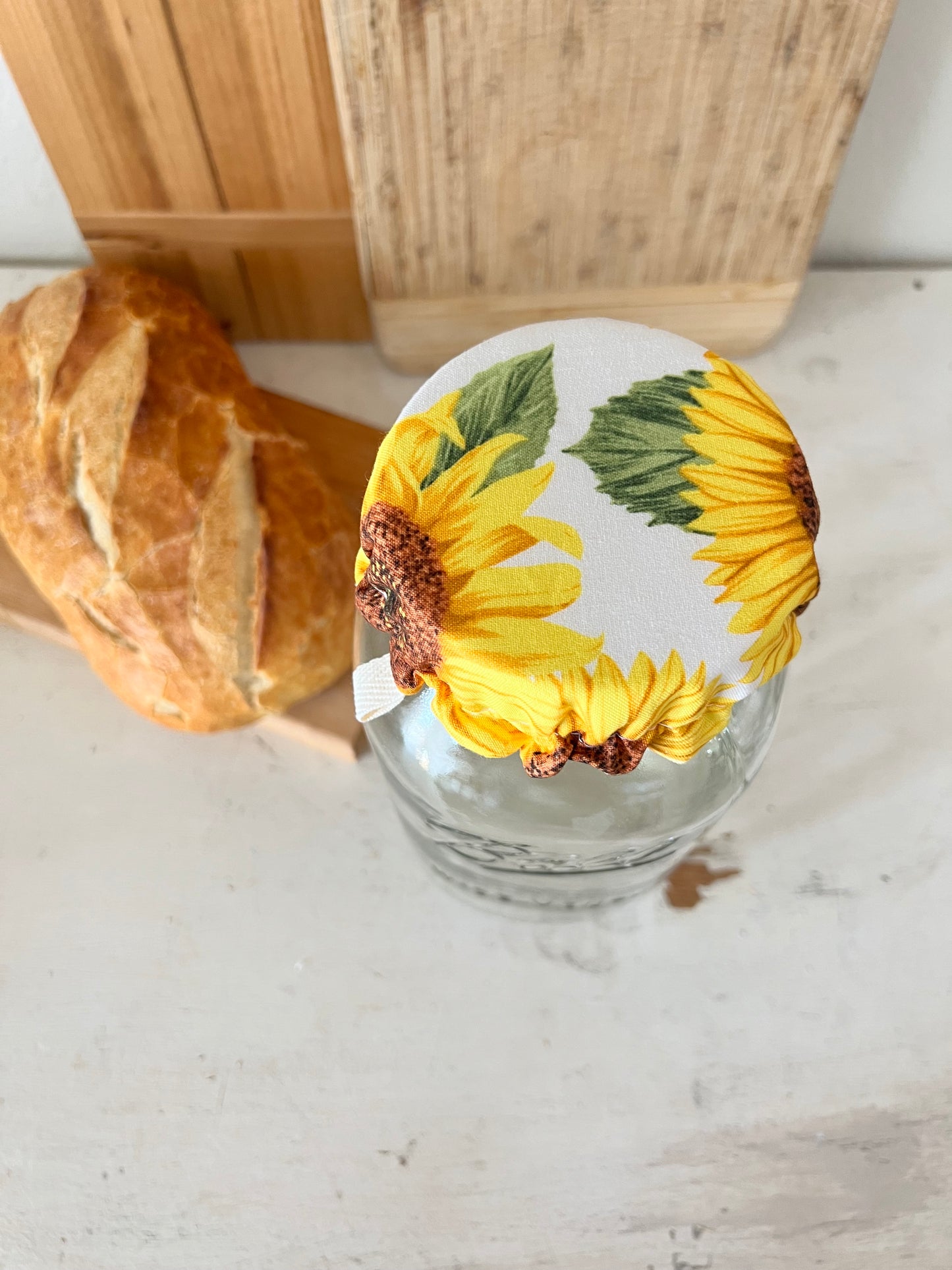 Large Sunflower Jar Cover