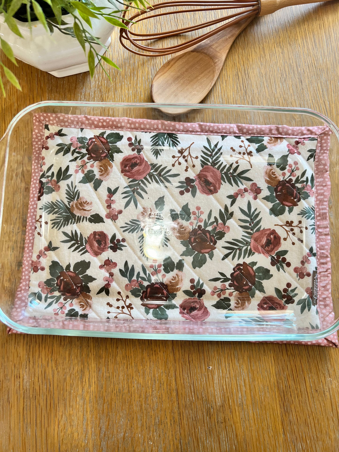 Mauve Florals Hot Pad