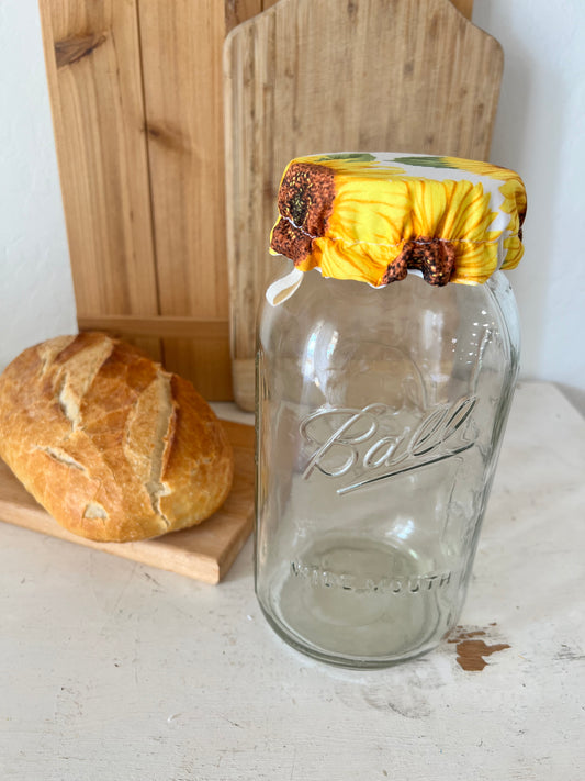 Large Sunflower Jar Cover