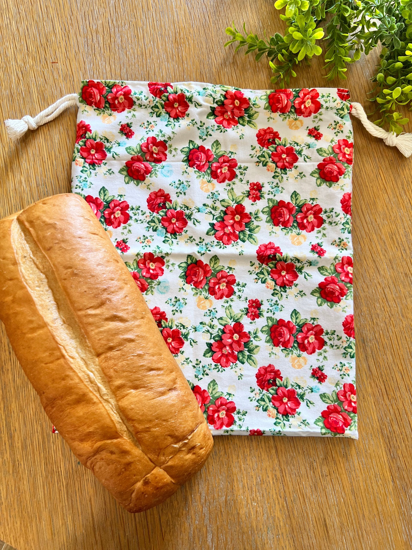 Vintage Floral Bread Bag