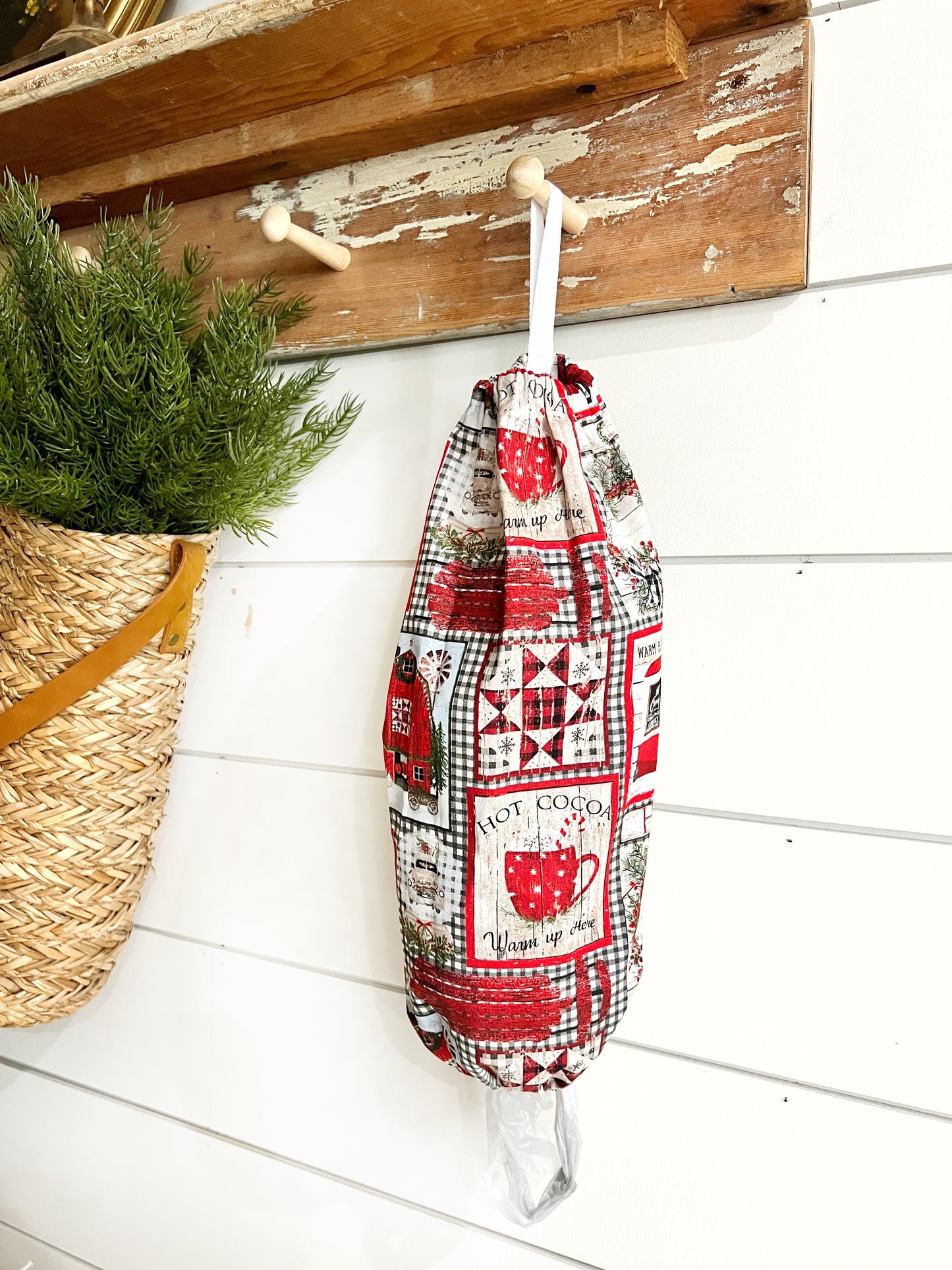 Patchwork Christmas Bag Holder