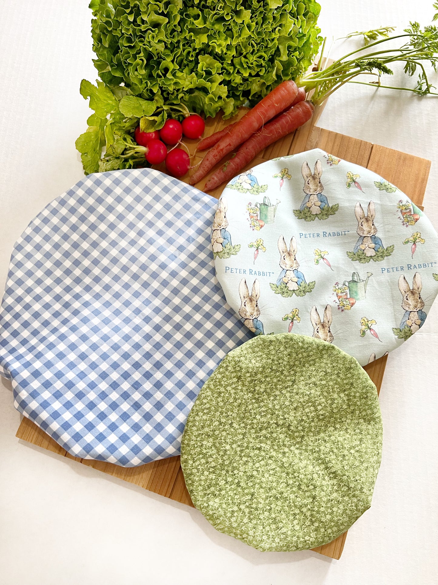 Peter Rabbit on blue Bowl Cover Set