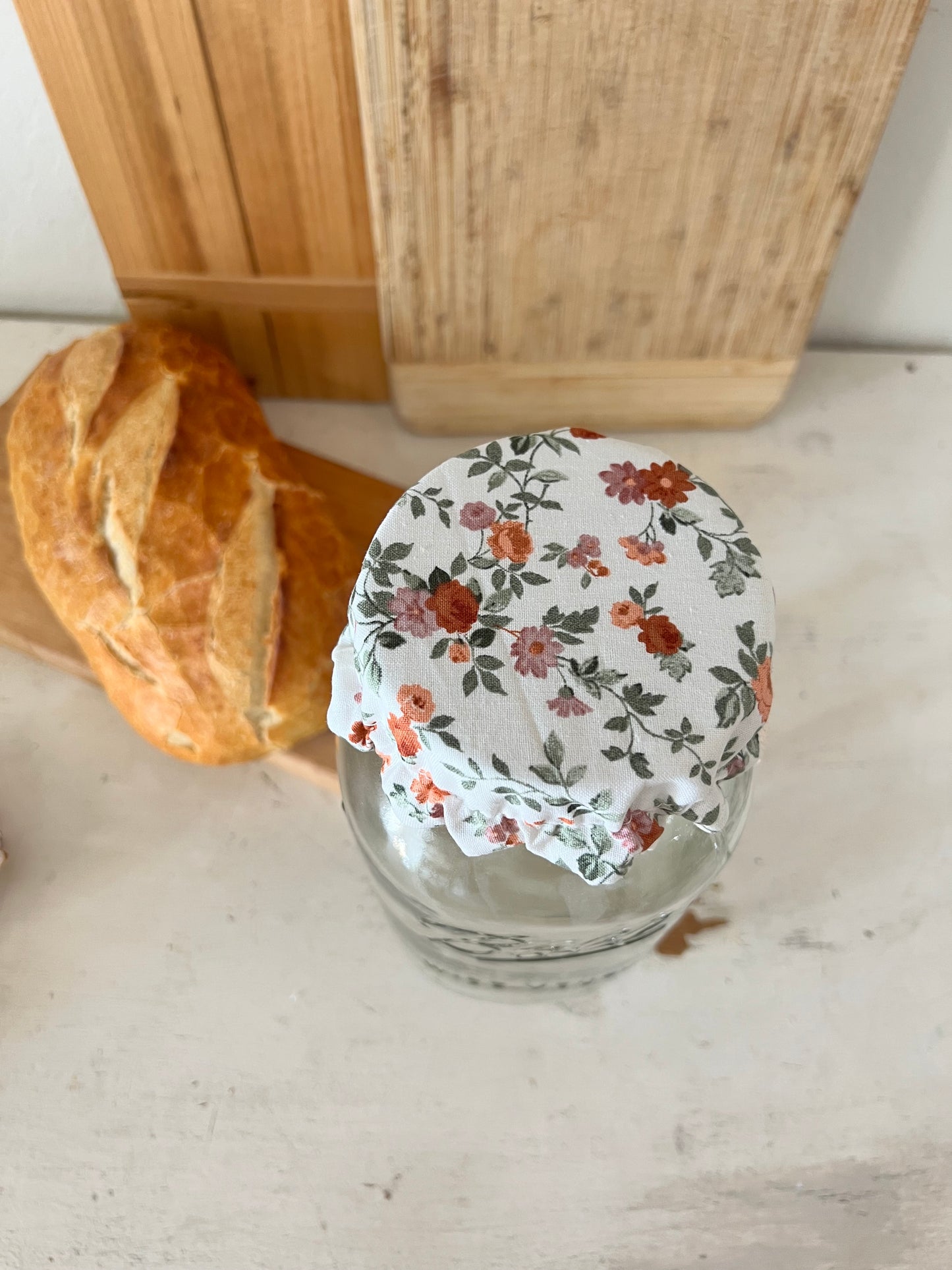 Emily Florals Jar Cover