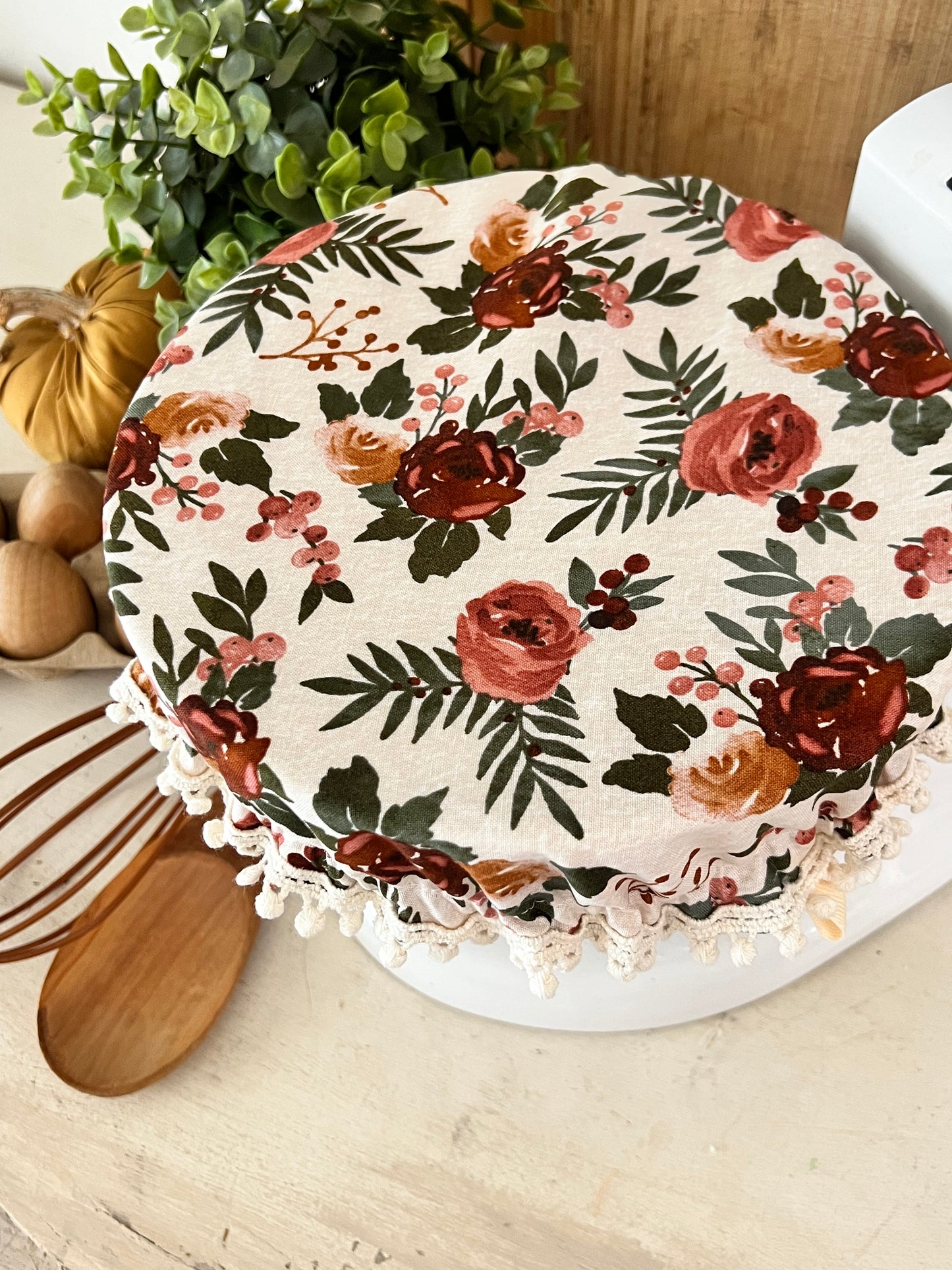 Mauve Florals Mixer Cover