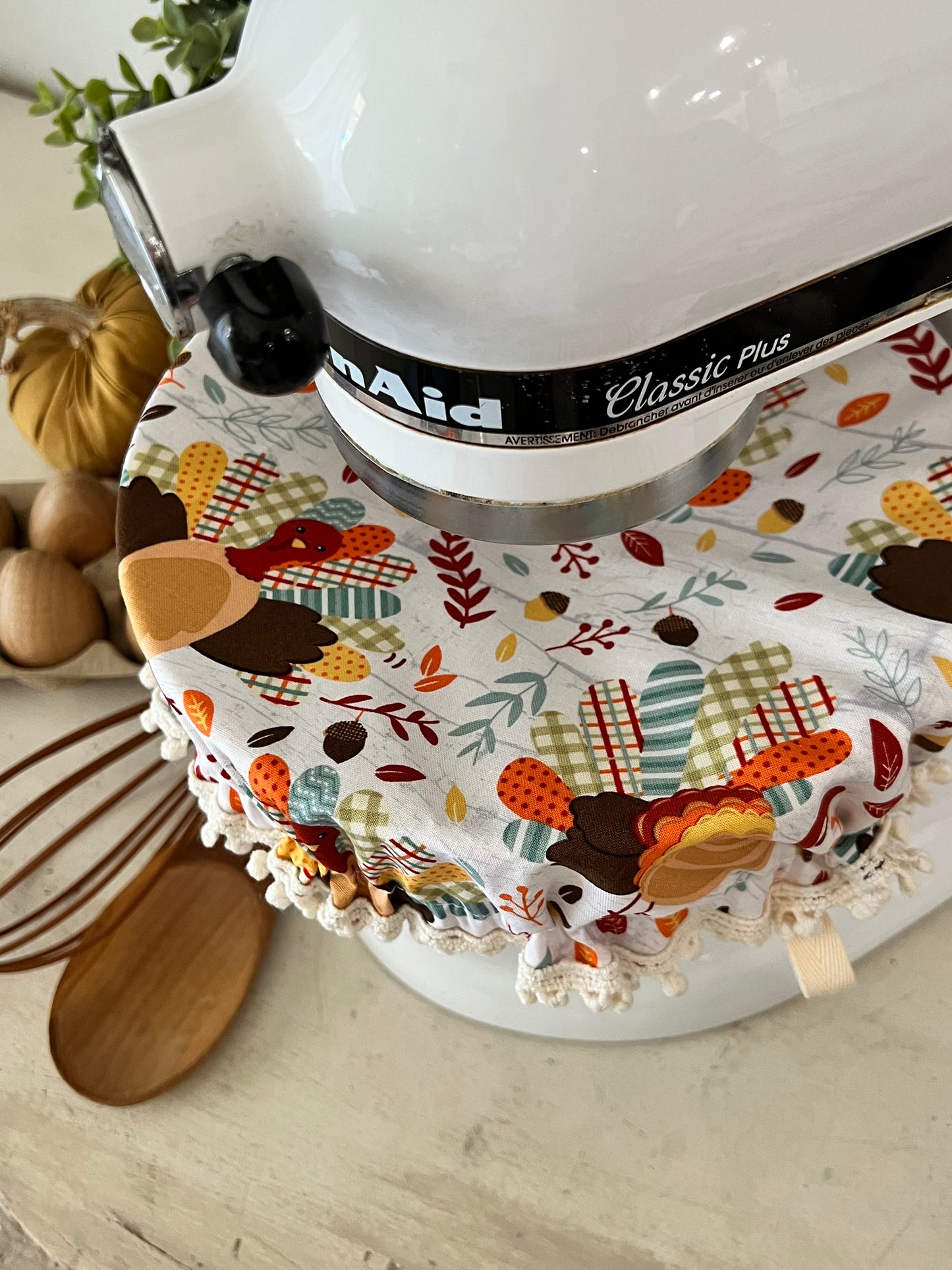 Patterned Turkey Mixer Cover