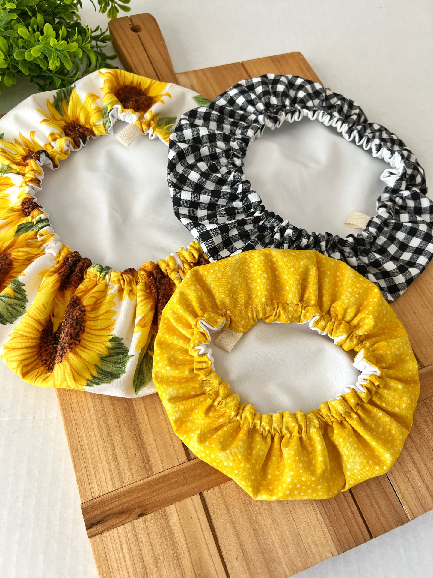 Large Sunflower Bowl Cover Set