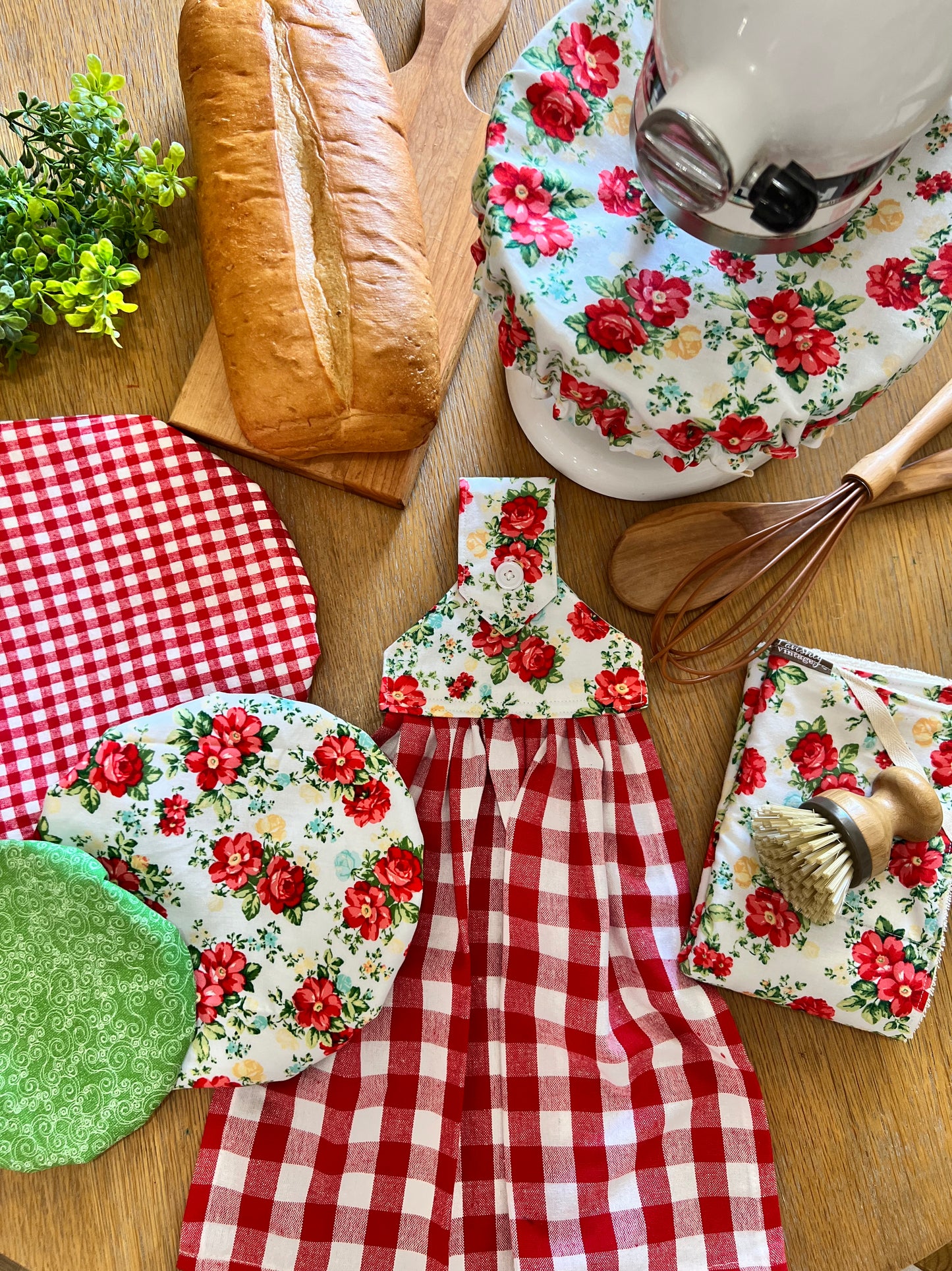 Vintage Floral Bread Bag