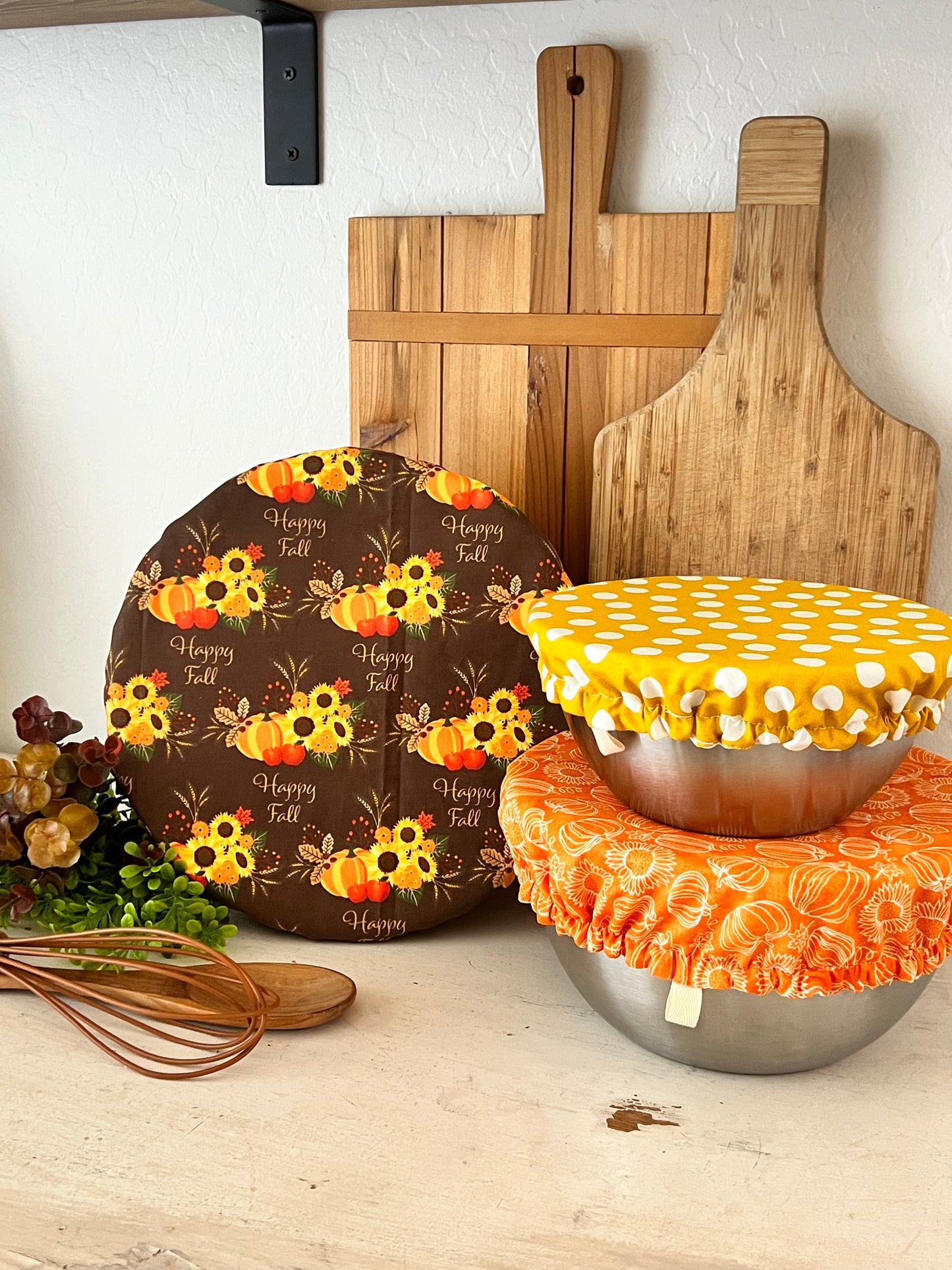 Happy Fall Bowl Cover Set