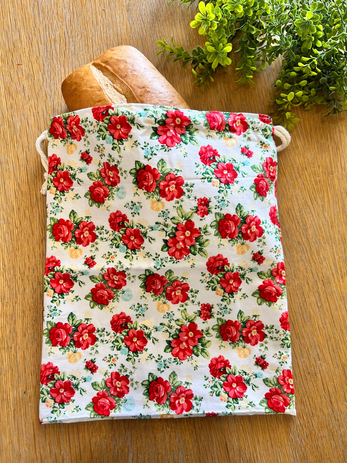 Vintage Floral Bread Bag