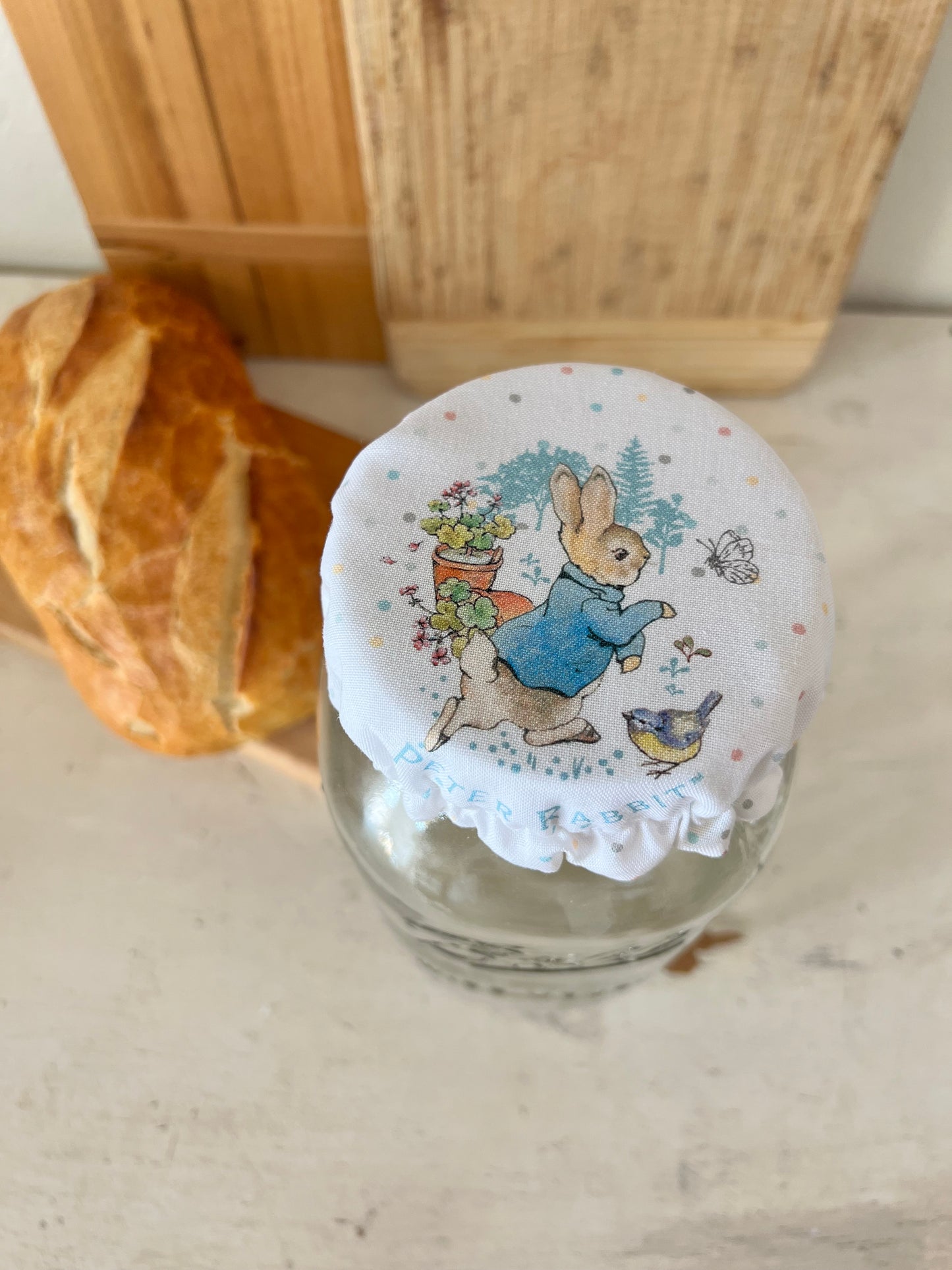 Peter Rabbit Jar Cover