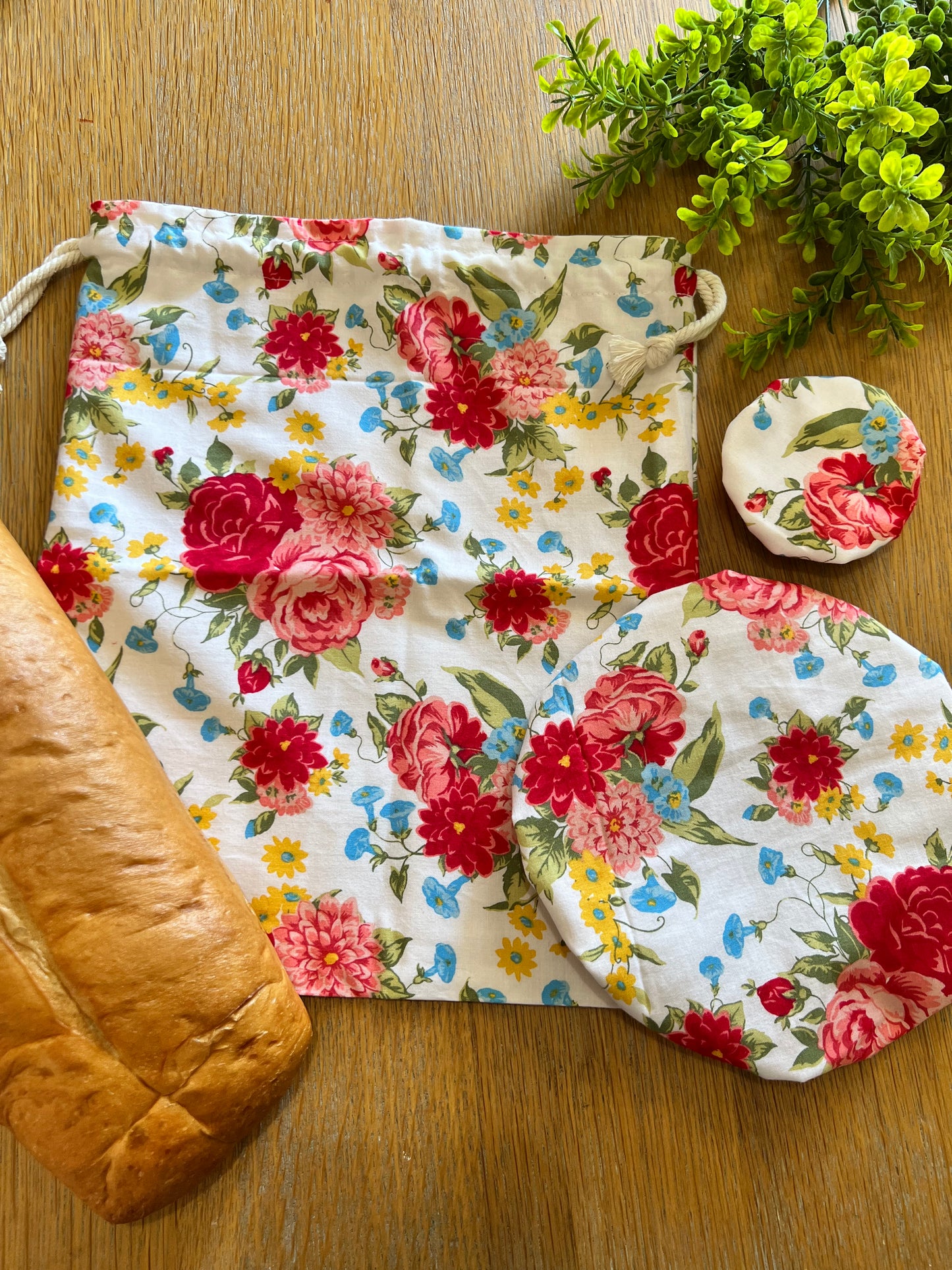 Sweet Rose Bread Bag