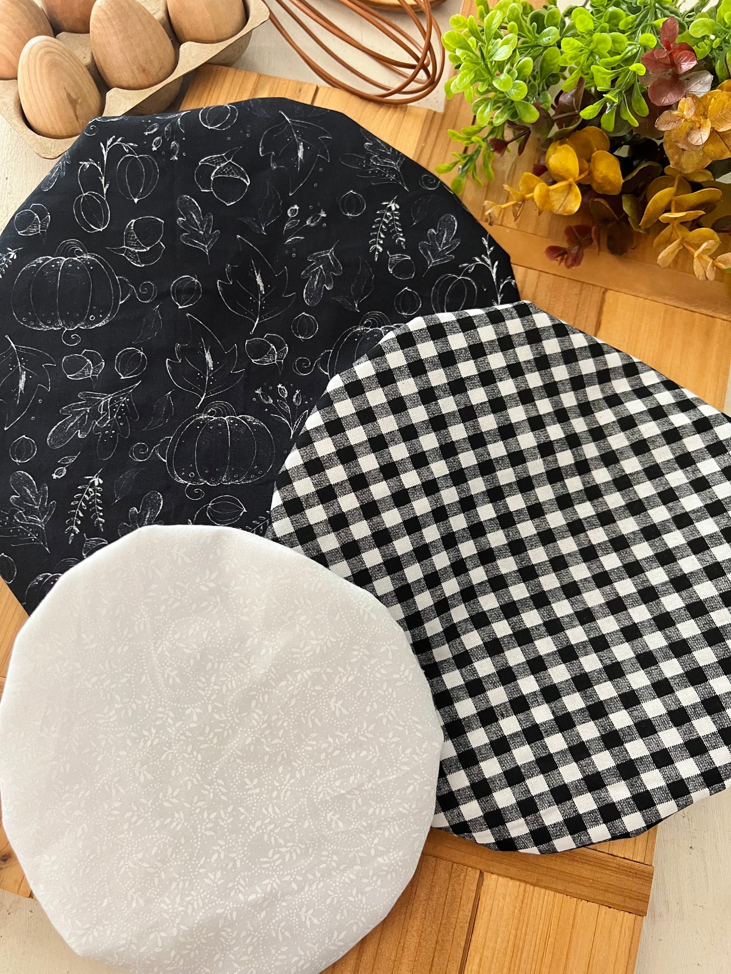 Chalkboard Pumpkins Bowl Cover Set