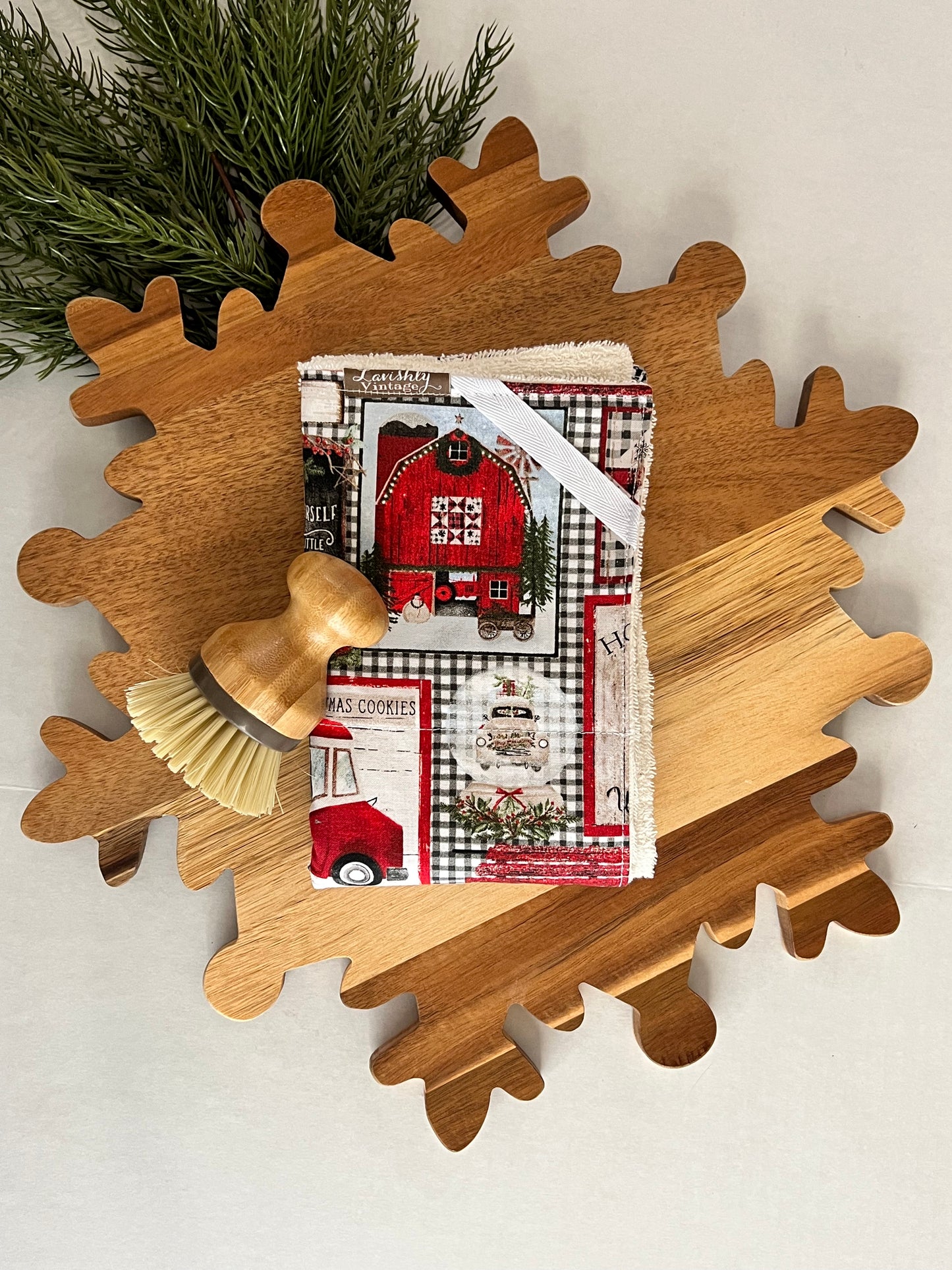 Patchwork Christmas Drying Mat