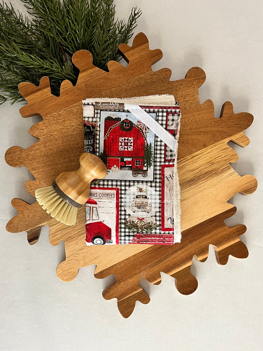 Patchwork Christmas Drying Mat