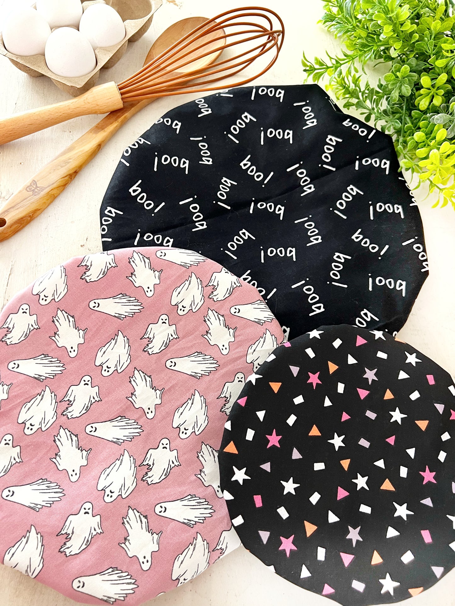 Halloween Boo Bowl Covers