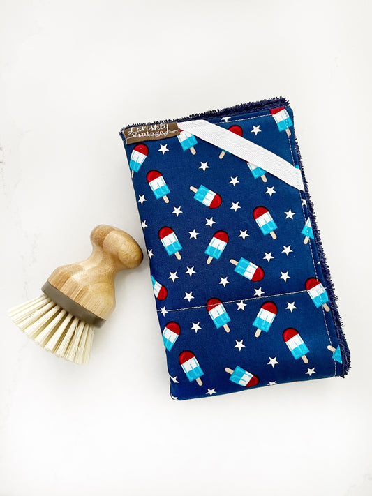 Patriotic Popsicle Drying Mat